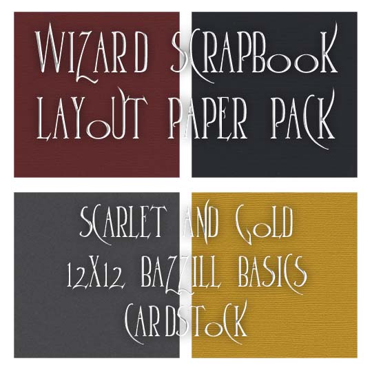 Scarlet and Gold Paper Pack