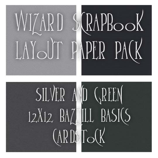 Silver and Green Paper Pack