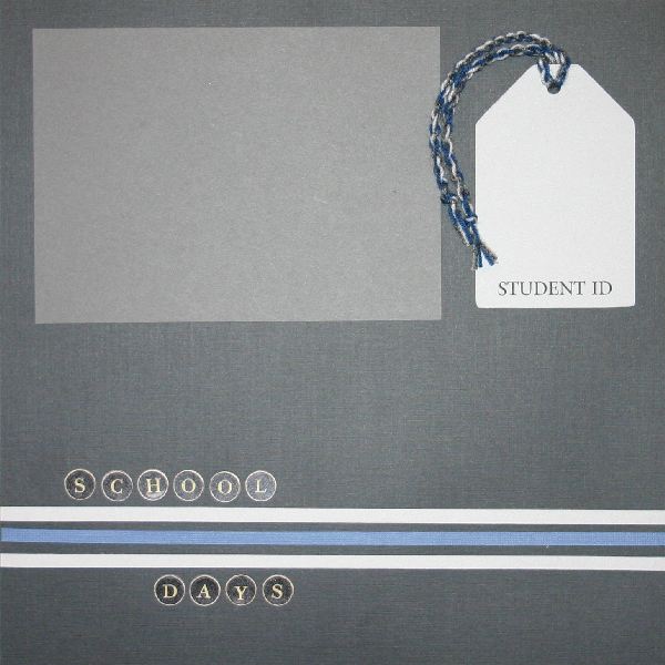 School Days - Silver and Blue